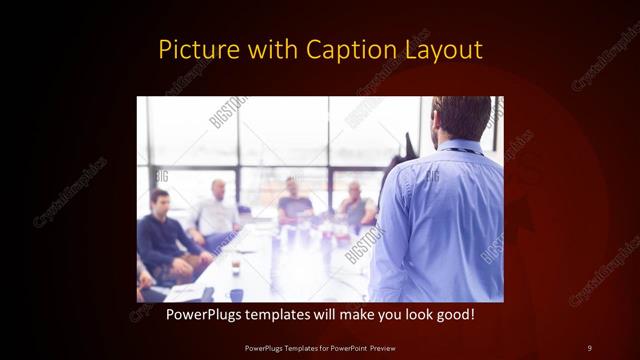 Picture with Caption presentation slide layout