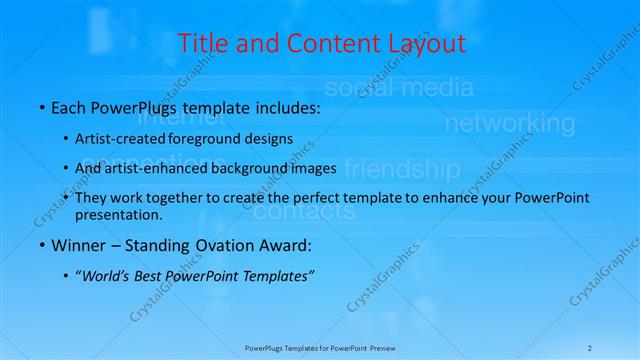 Title and Content presentation slide layout