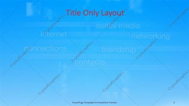 Title Only presentation slide layout