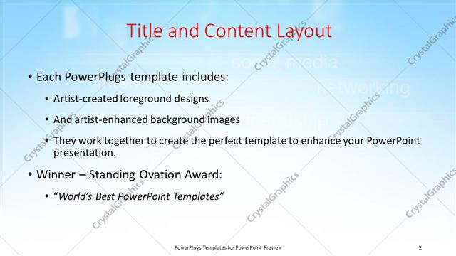 Title and Content presentation slide layout