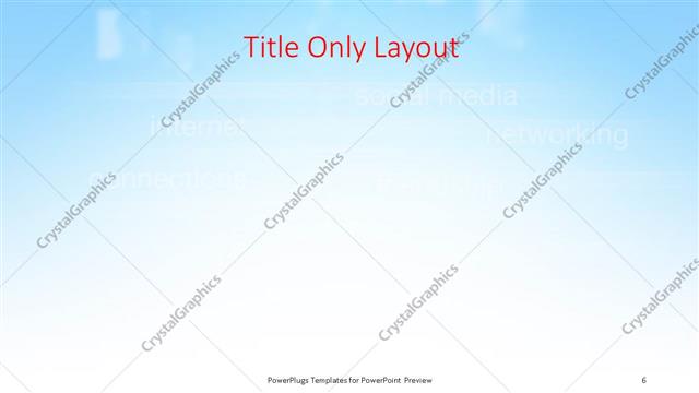 Title Only presentation slide layout