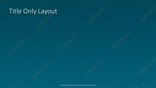 Title Only presentation slide layout