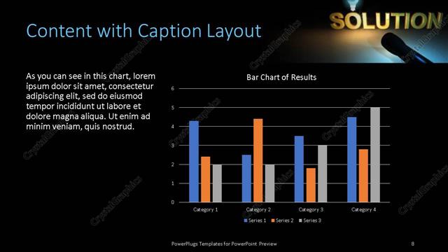 Content with Caption presentation slide layout