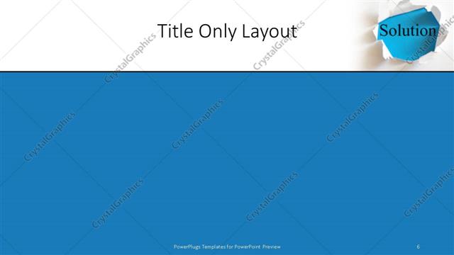Title Only presentation slide layout