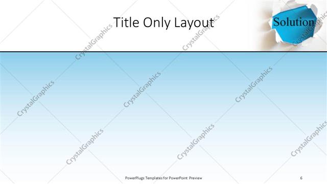 Title Only presentation slide layout