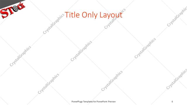 Title Only presentation slide layout