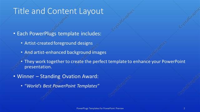 Title and Content presentation slide layout