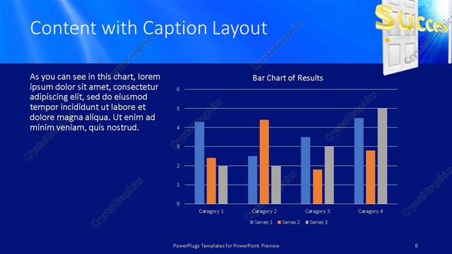 Content with Caption presentation slide layout
