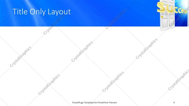 Title Only presentation slide layout