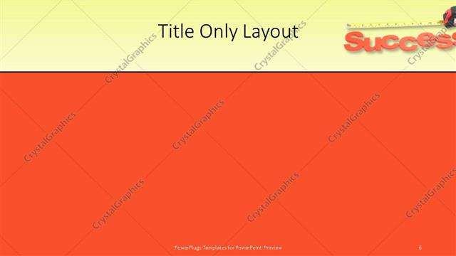 Title Only presentation slide layout