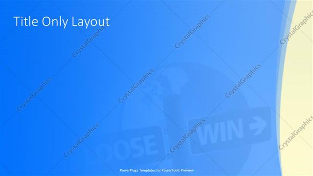 Title Only presentation slide layout