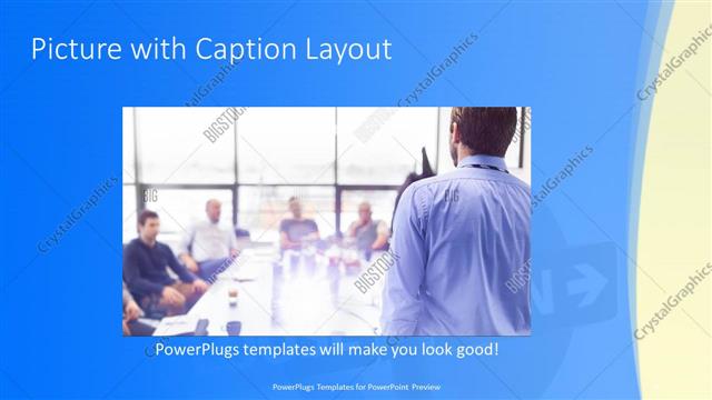 Picture with Caption presentation slide layout