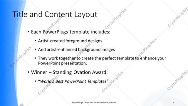 Title and Content presentation slide layout
