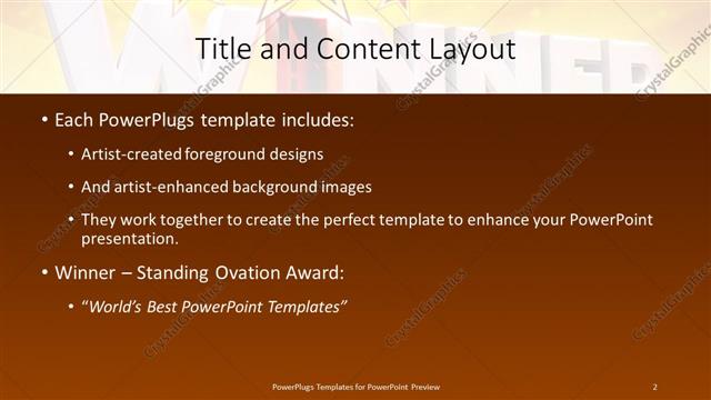 Title and Content presentation slide layout