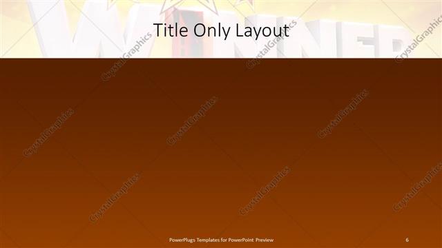 Title Only presentation slide layout