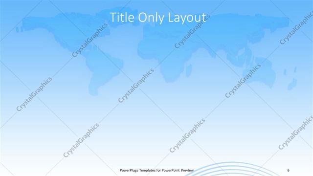 Title Only presentation slide layout