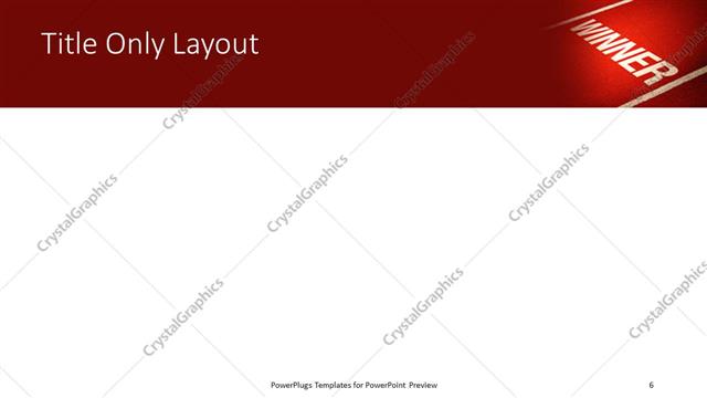 Title Only presentation slide layout