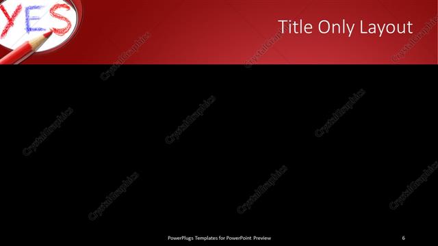 Title Only presentation slide layout