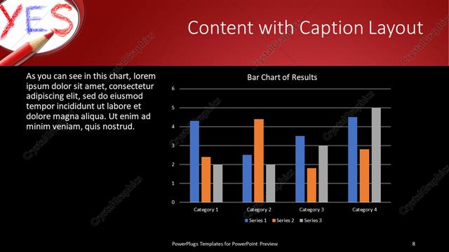 Content with Caption presentation slide layout