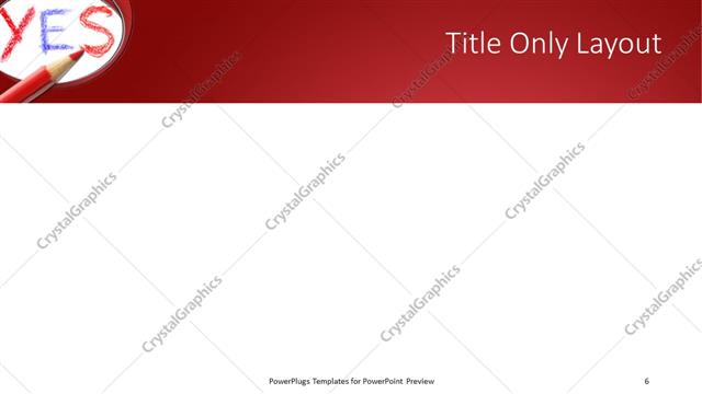 Title Only presentation slide layout