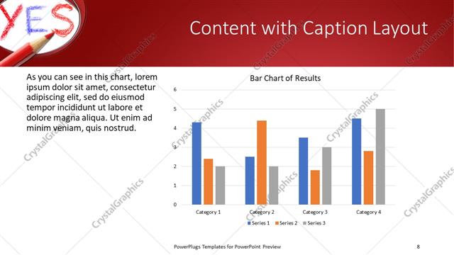Content with Caption presentation slide layout