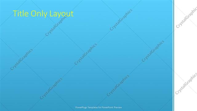 Title Only presentation slide layout