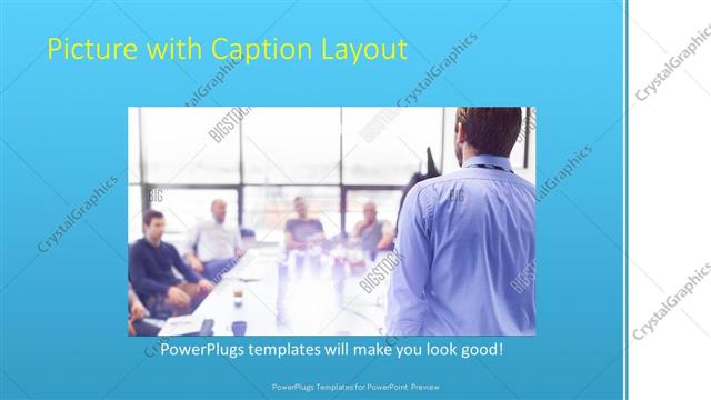 Picture with Caption presentation slide layout