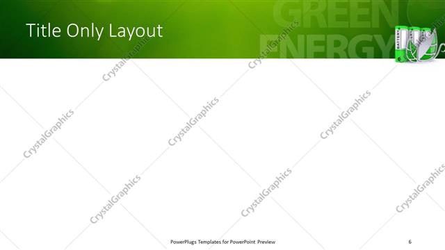 Title Only presentation slide layout