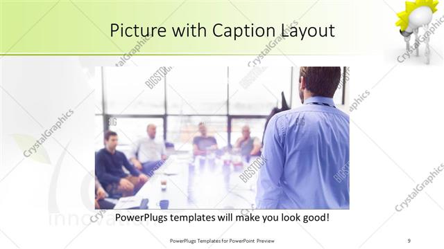 Picture with Caption presentation slide layout