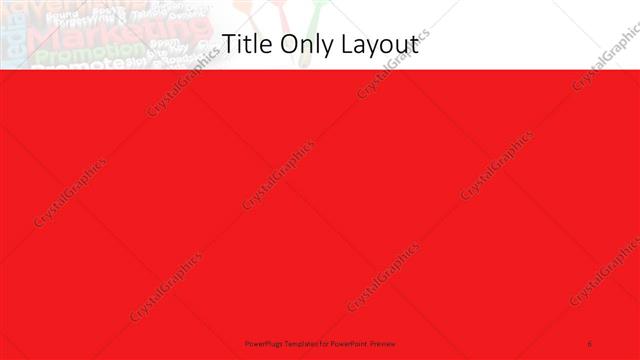 Title Only presentation slide layout