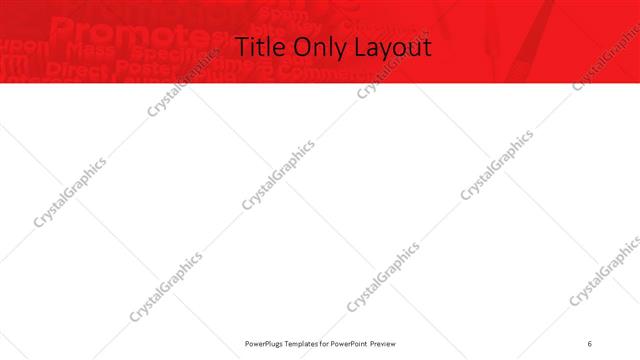 Title Only presentation slide layout