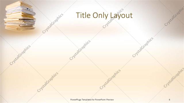 Title Only presentation slide layout