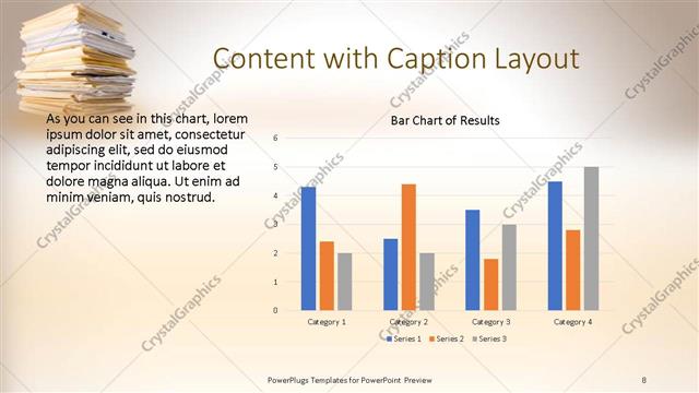 Content with Caption presentation slide layout