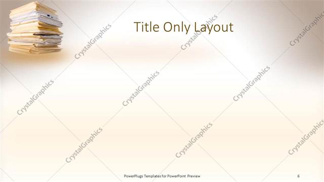 Title Only presentation slide layout