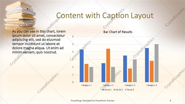 Content with Caption presentation slide layout