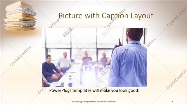 Picture with Caption presentation slide layout
