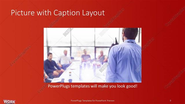 Picture with Caption presentation slide layout