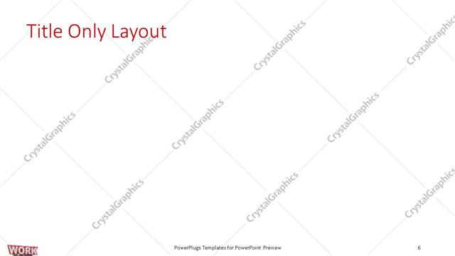 Title Only presentation slide layout