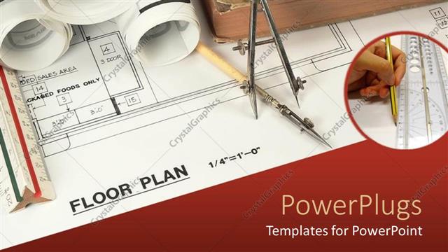  Presentation with architecture plans - Work in progress of floor plans