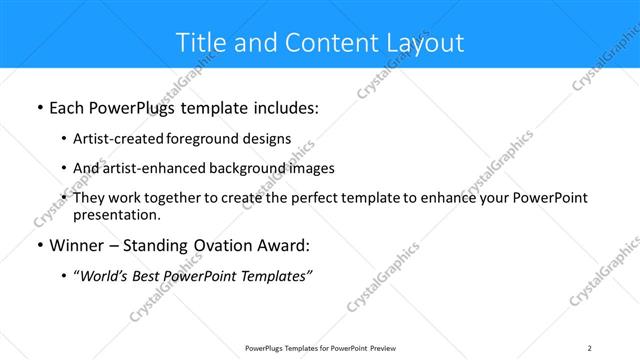 Title and Content presentation slide layout