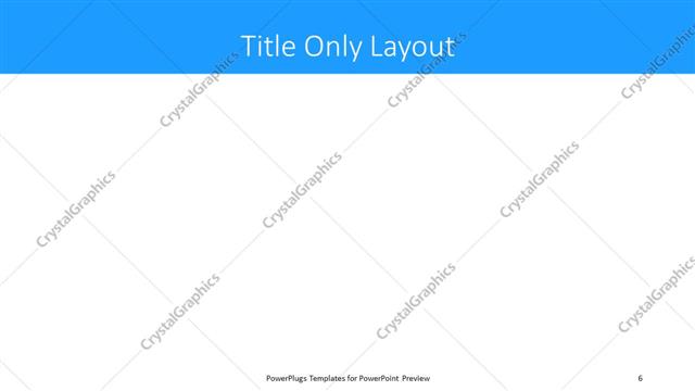 Title Only presentation slide layout