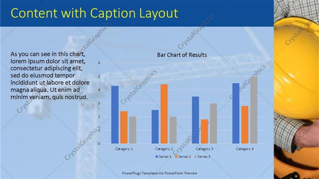 Content with Caption presentation slide layout
