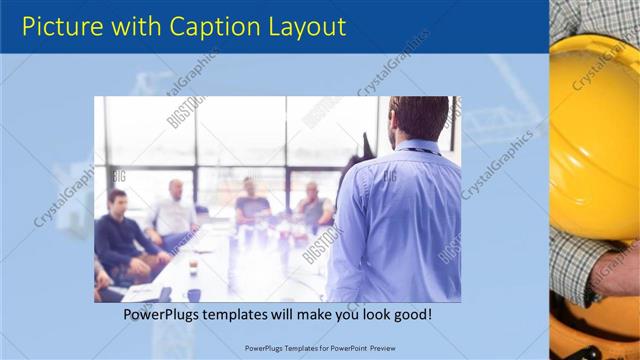 Picture with Caption presentation slide layout