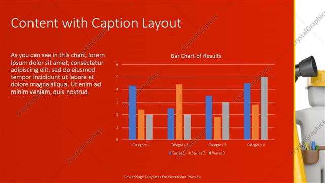 Content with Caption presentation slide layout