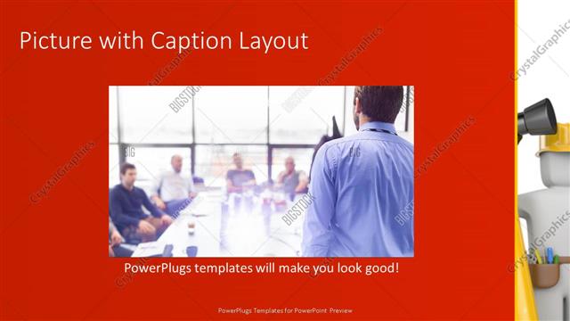 Picture with Caption presentation slide layout