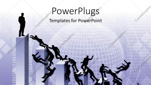  Presentation with business competition - Working ladder business climb higher positions competition ceo boss