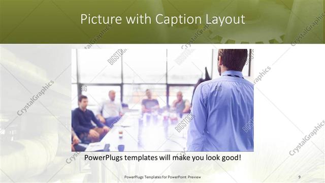 Picture with Caption presentation slide layout