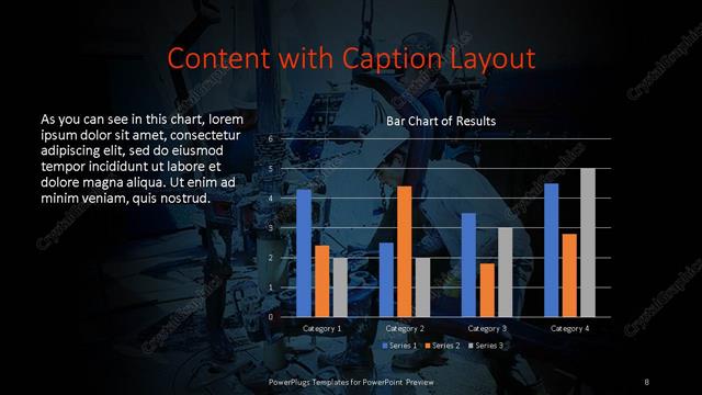 Content with Caption presentation slide layout