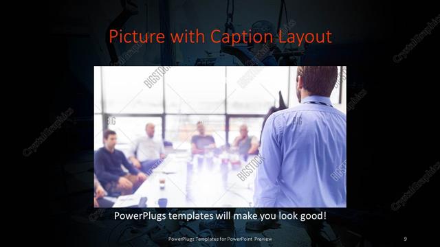 Picture with Caption presentation slide layout