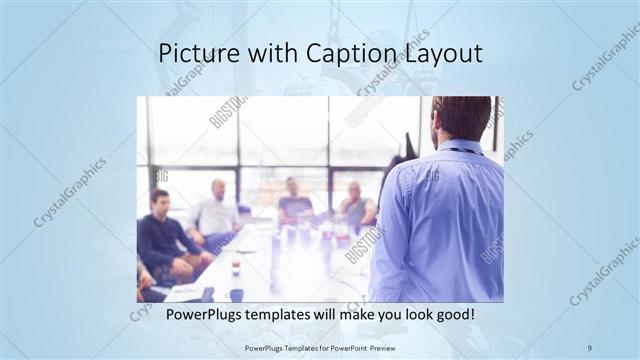 Picture with Caption presentation slide layout